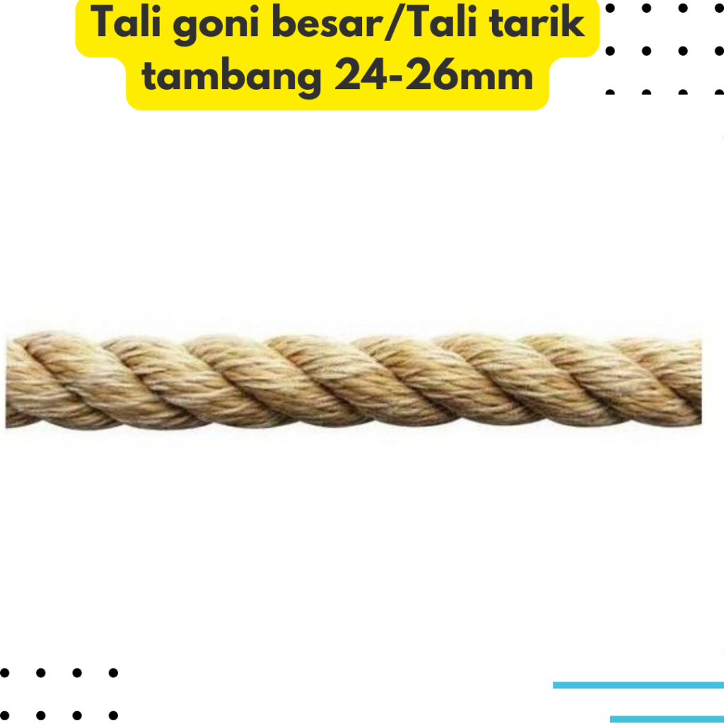 

TALI RAMI BESAR - TAMBANG GONI-TALI TARIK TAMBANG DEWASA UKURAN 24-26MM PERMETER