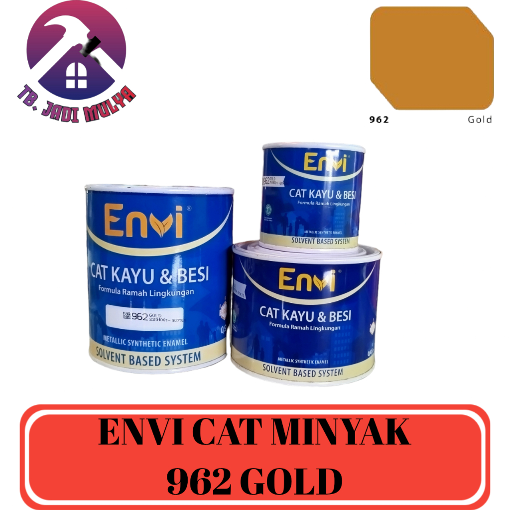 CAT KAYU DAN BESI / CAT MINYAK ENVI 962 GOLD / EMAS