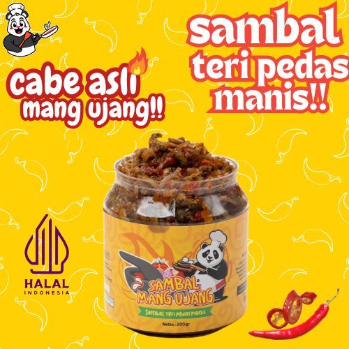 

Sambal Teri Pedas Manis Sambal MANG UJANG Pedas Manis Best Seller
