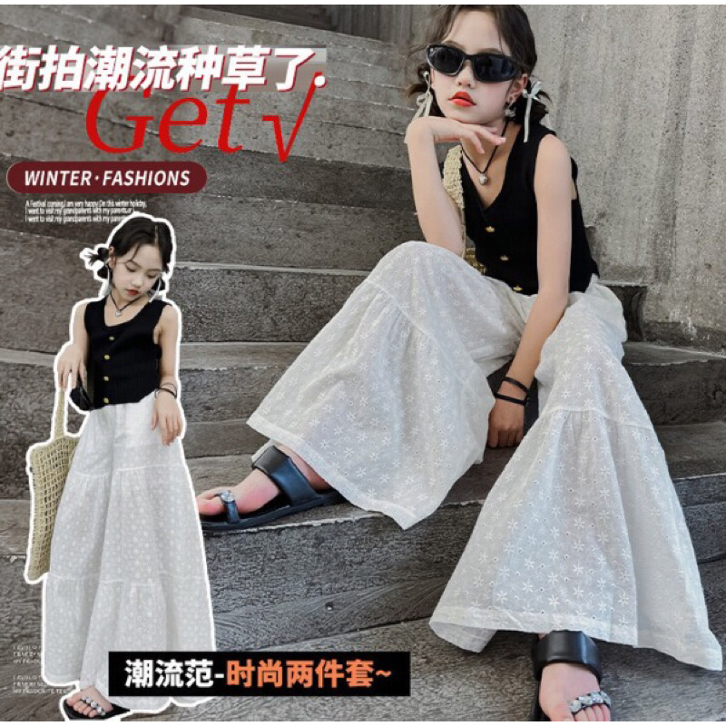 knit tanktop (kaos rajut tanpa lengan anak remaja dewasa)