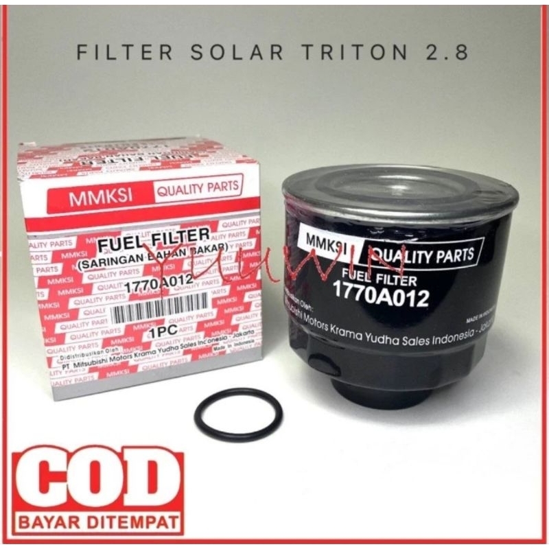 FILTER SOLAR TRITON 2.8 - FUEL FILTER MITSUBISHI TRITON 2.8 GLX L200 STRADA 2.8