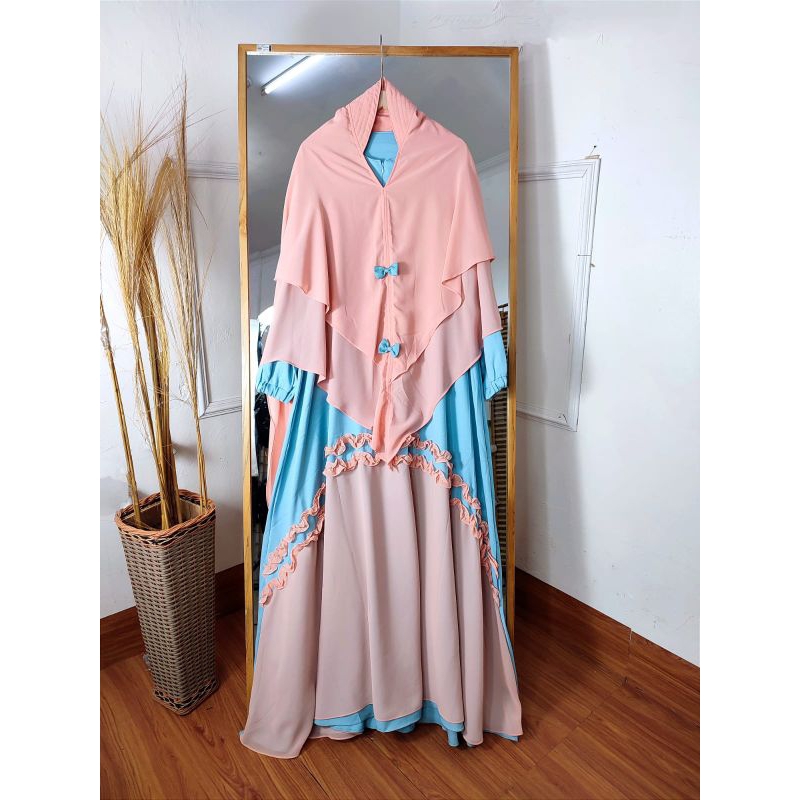 gamis syari/syari premium/pakaian muslimah/pakaian wanita