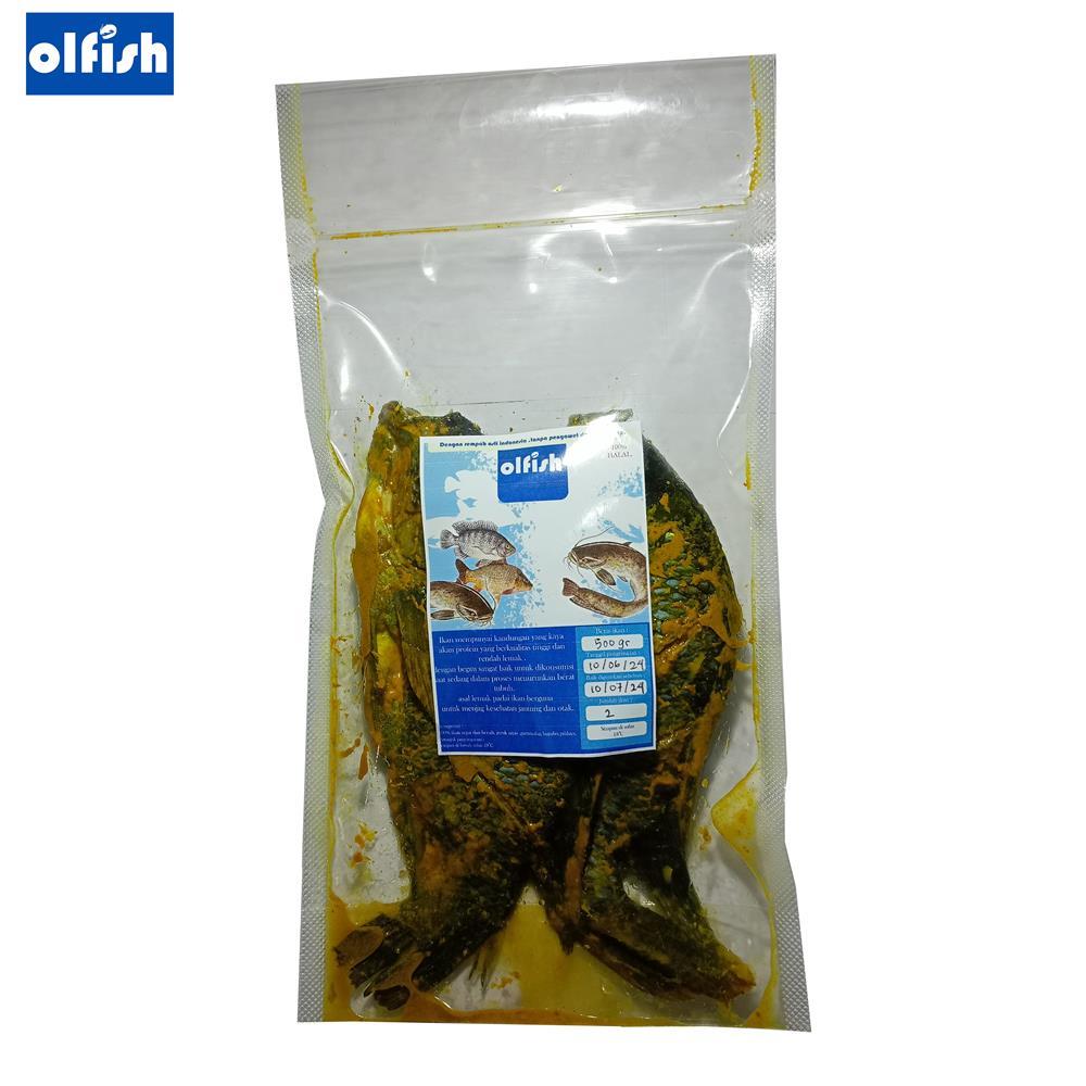 

Ikan Nila BELAH ASIN Bumbu Kuning 500gr / isi 2 ekor /OLFISH