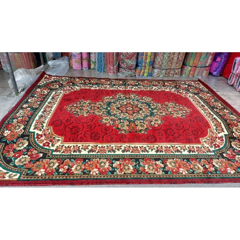 Karpet Ambal Concord 250x330cm Permadani Jumbo motif bunga Turki