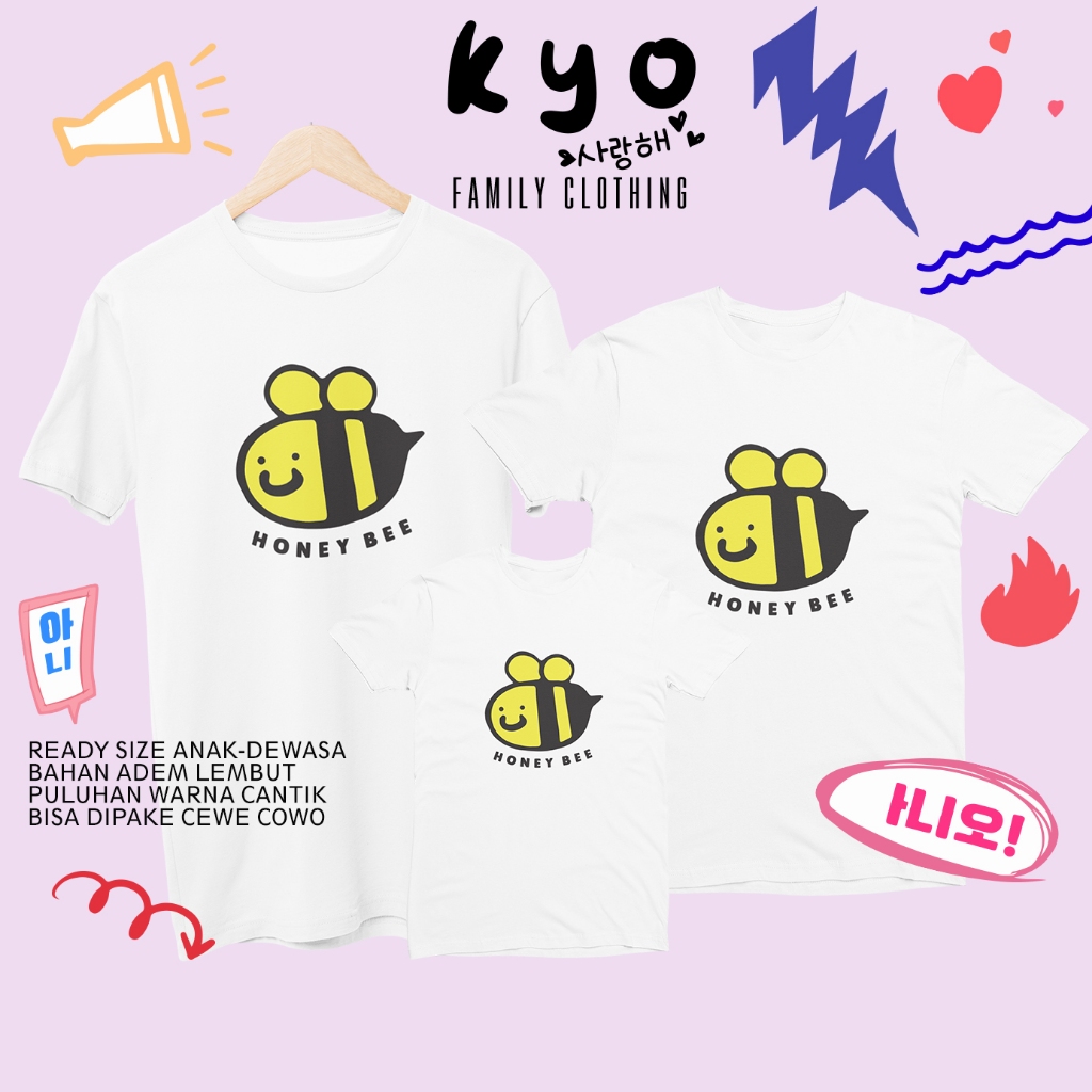 KAOS COUPLE KELUARGA AYAH IBU ANAK KAOS COUPLE PASANGAN BAJU COUPLE PASANGAN KOREA KEKINIAN KAOS COU