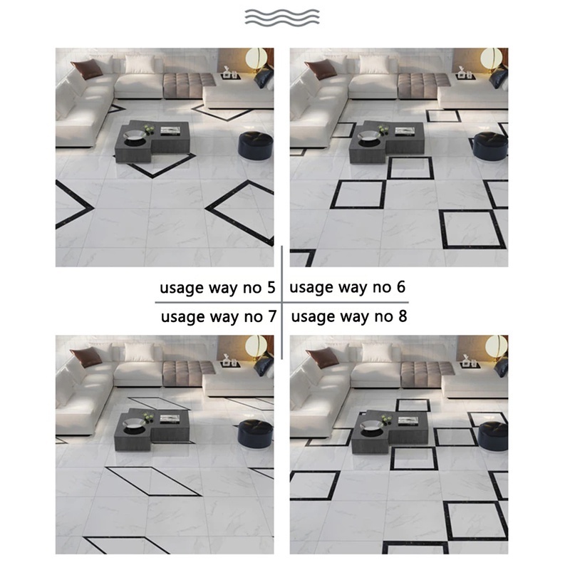 (Serba Serbi) Sticker Pembatas Nat Keramik / Waterproof Floor Tile Stickers / Stiker Dekorasi  Lanta