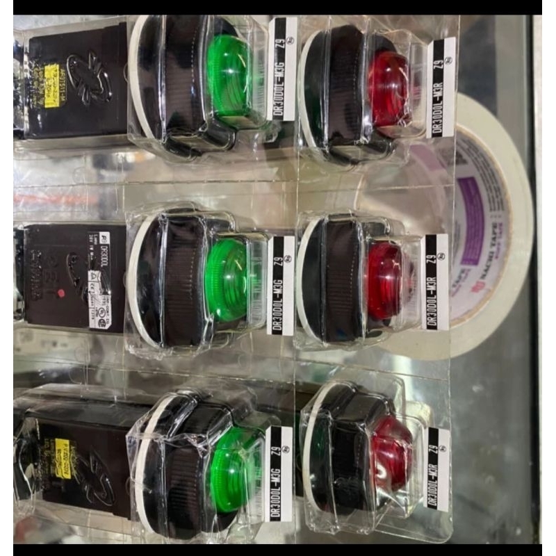 FUJI PILOT LAMP DR30DOL-M3R / DR30DOL-M3G 220VAC 30MM MERAH & HIJAU