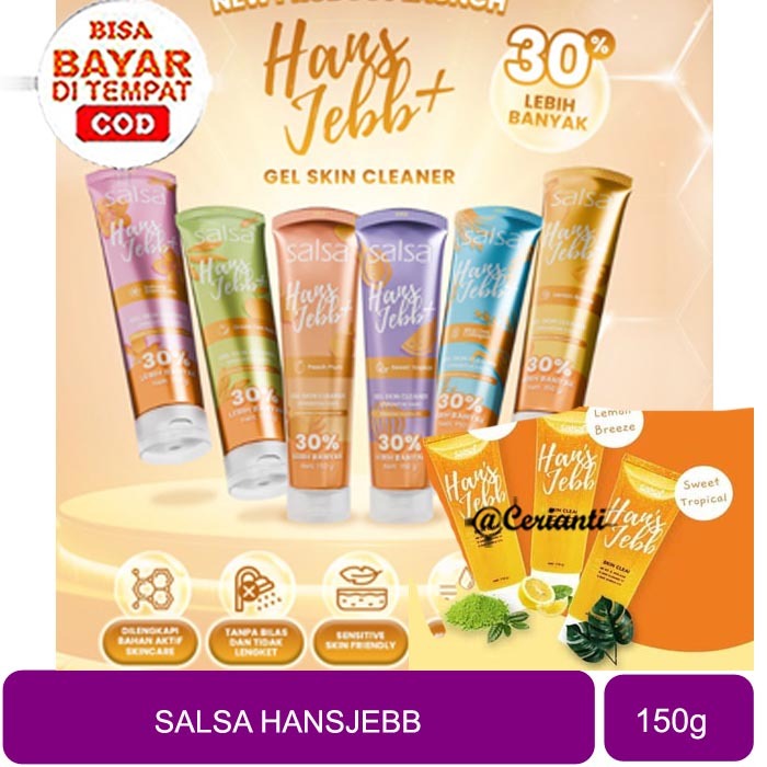 Salsa Hans Jebb HansJebb Gel Skin Cleanser Perontok Daki | Green Tea Lemon Breeze Sweet Tropical 110