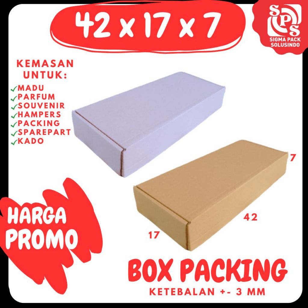 

Kardus 42x17x7 LS Box Packing Kosmetik Hampers Kotak Kemasan Box Souvenir Karton