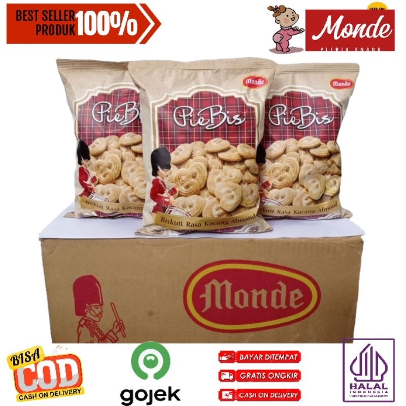 

Biskuit Almond Monde Piebis 190 gram