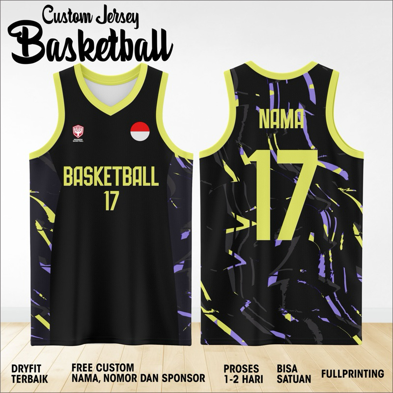 Jersey Basket Custom Full printing