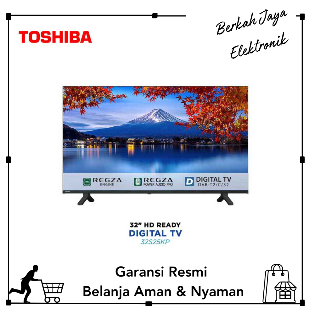 TOSHIBA DIGITAL LED TV 32 Inch 32S25KP