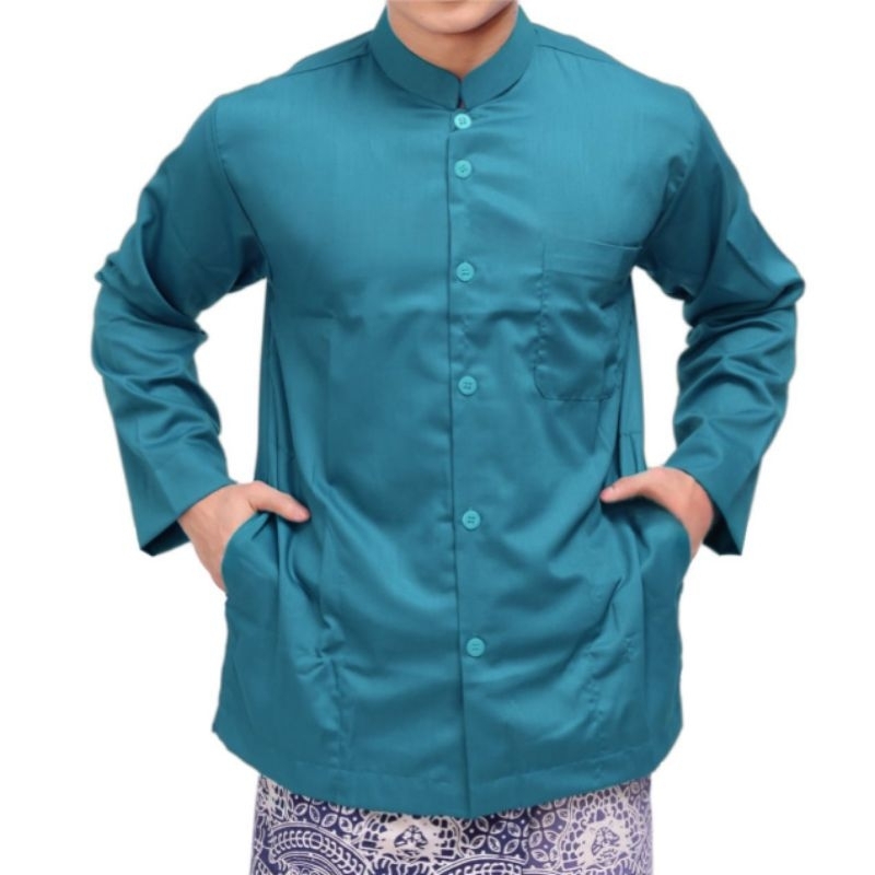 Baju Koko Pria Dewasa Lengan Panjang Baju Koko Haibah Saku Samping Model Ammu Terbaru Kurta Yaman Le