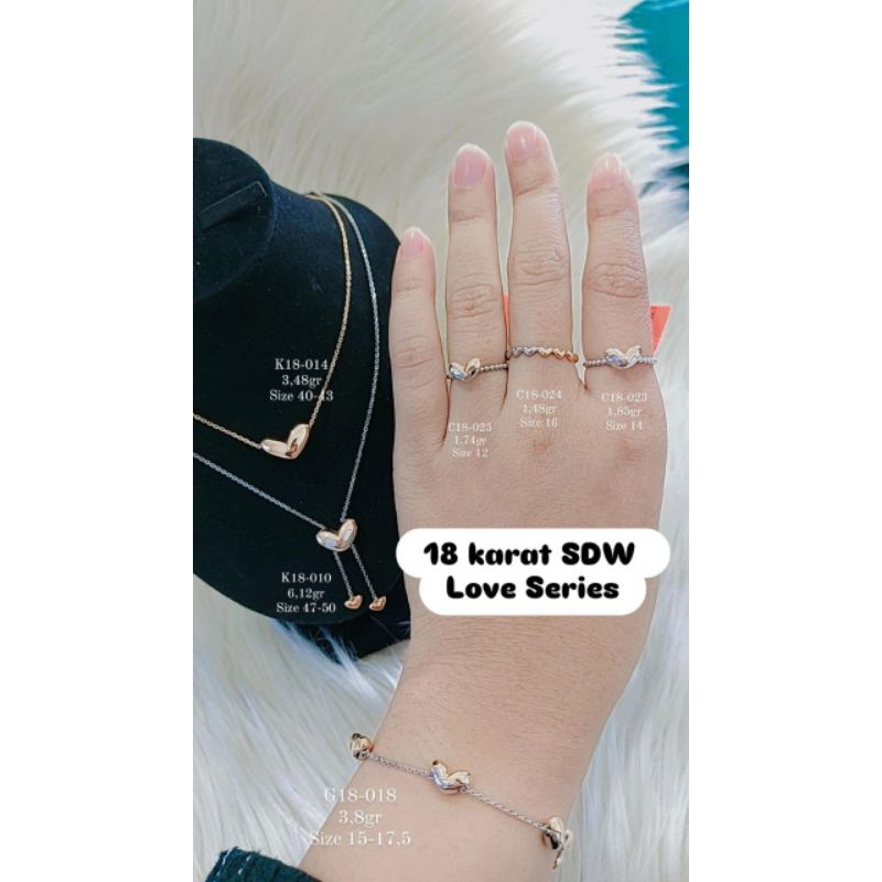 Perhiasan 18 Karat by South JewelrySDW Gold Love Series