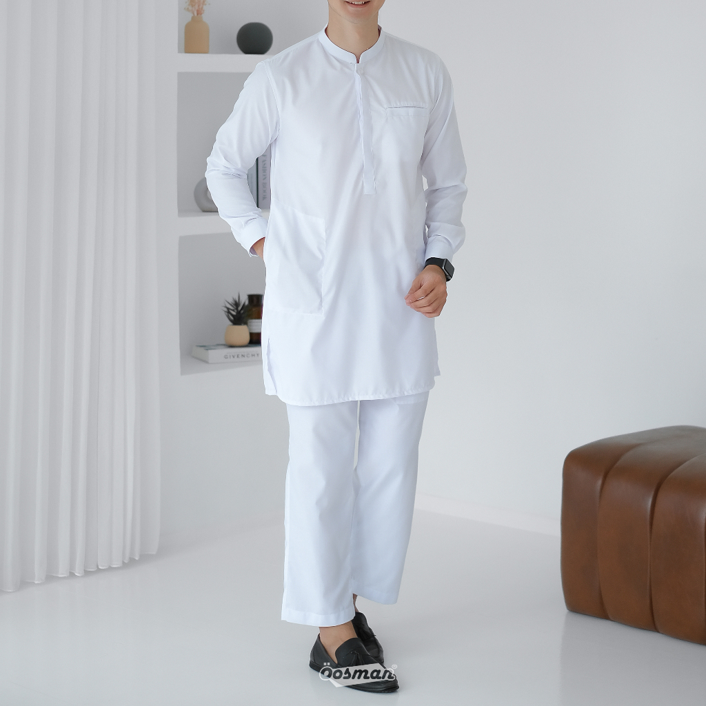 Promo Oosman - Kurta Koko Setelan Pria Dewasa Pakistan Premium Lengan Panjang