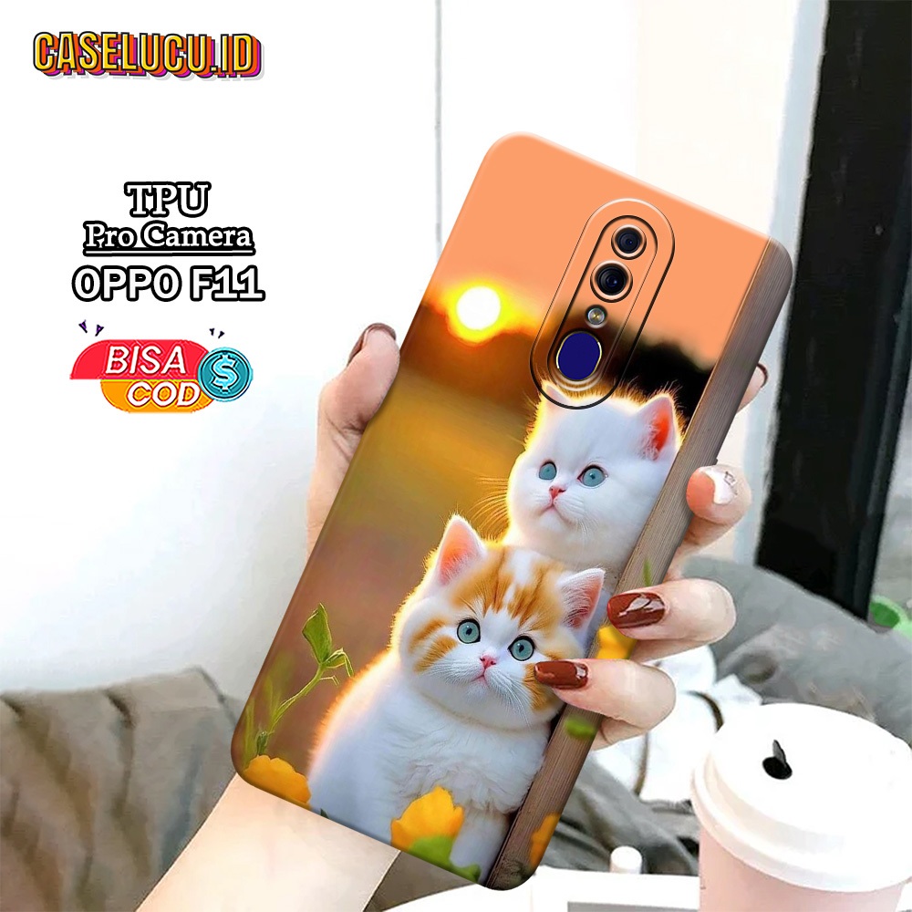 Casing Hp Oppo F11 Terbaru Fashion Case Kucing Case Hp Oppo F11 Soft Case Hp Oppo F11 Kesing Hp Sili