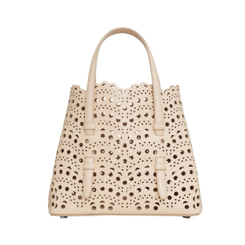 Alaia Mina 20 Tote Bag Dune Alaia bag