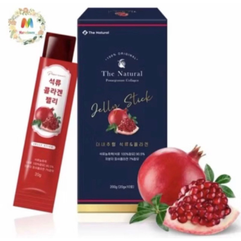 (PO KOREA) THE NATURAL POMEGRANATE COLLAGEN JELLY STICK 200 GRAM - ORIGINAL KOREA