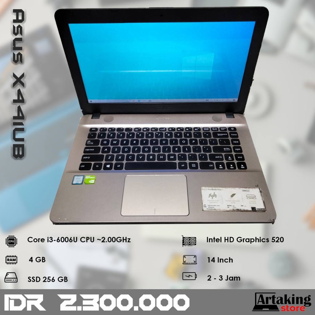 Asus X441UB - Core i3 - Ram 4 GB - SSD 256 GB