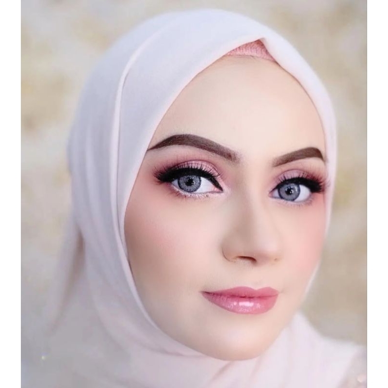 Softlens Pengantin Veronica / Vernika Grey / Brown 14.5mm Normal, Minus