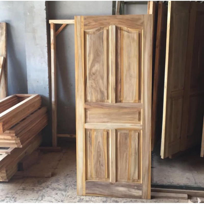 pintu panel jati