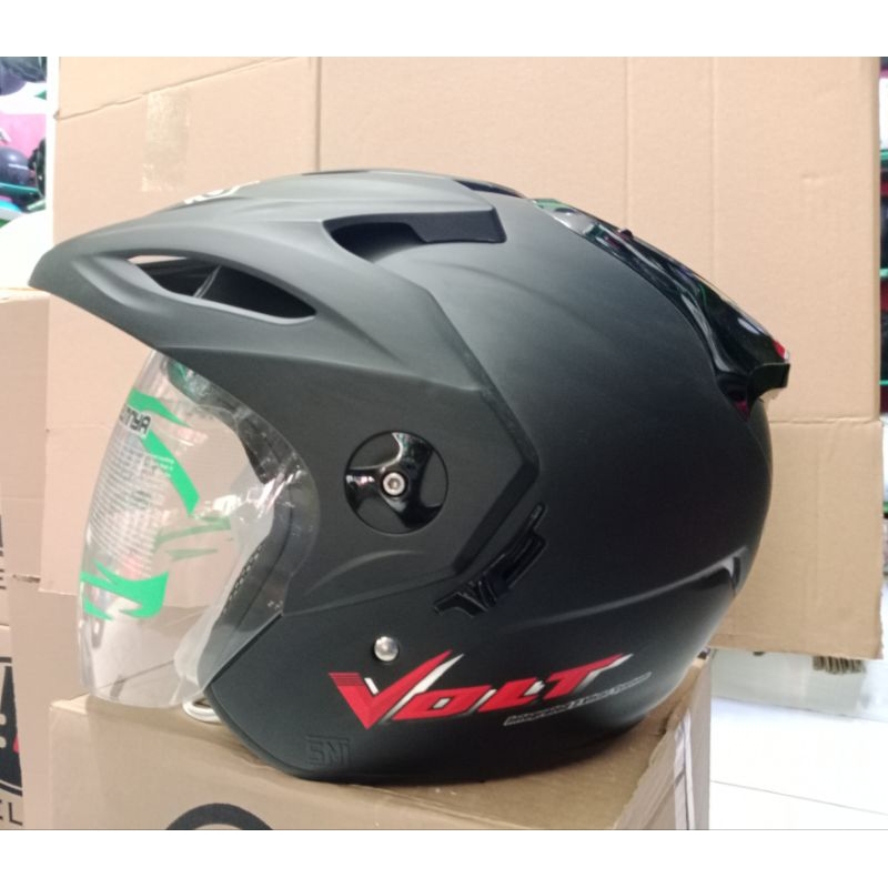 HELM VOG VOLT ORIGINAL /HELM HALF FACE / HELM SNI