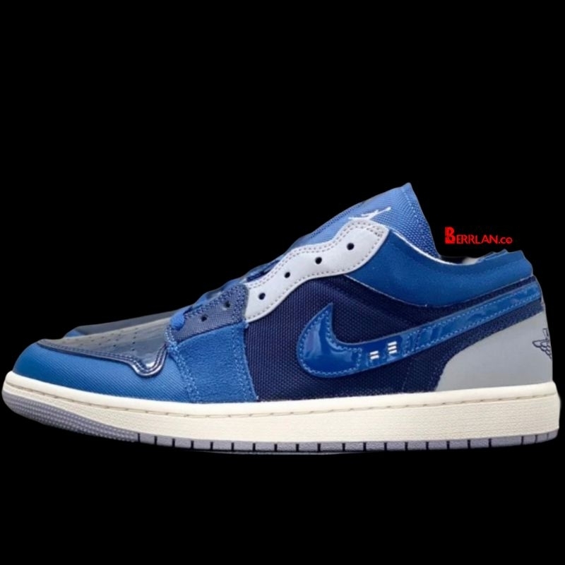 Jordan 1 Low SE Craft Obsidian French Blue Ashen Slate White