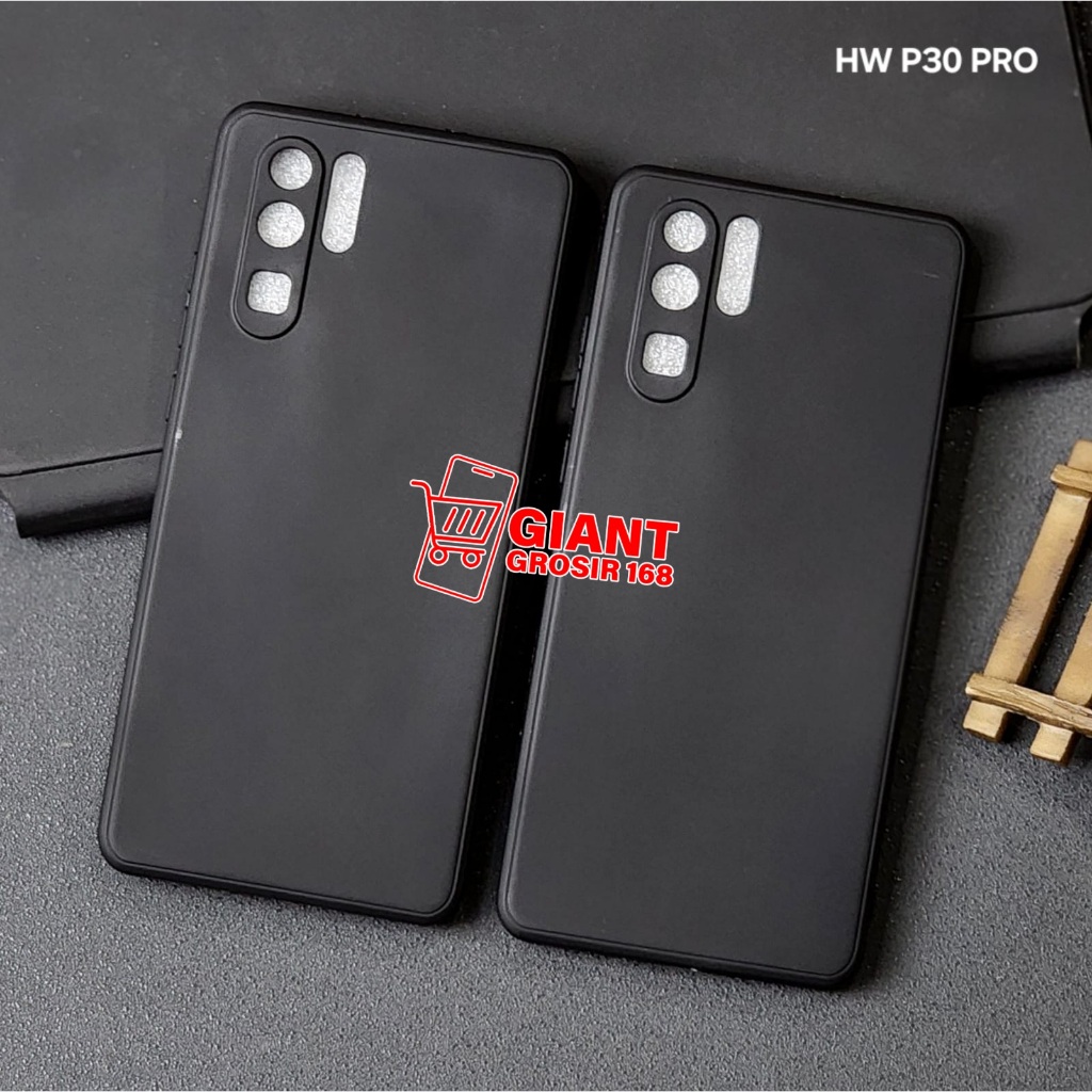 Huawei P30 Huawei P30 Pro Macaron Square Black Softcase Candy Macaron / Case Square Black Huawei P30