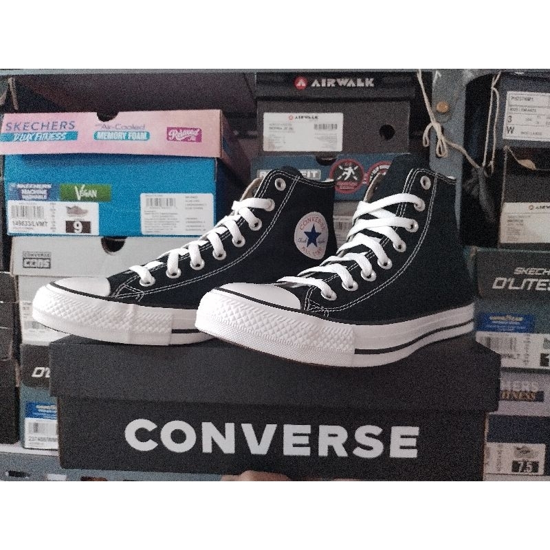 CONVERSE CHUCK HI HITAM ALL STAR UNISEX ORIGINAL RESMI