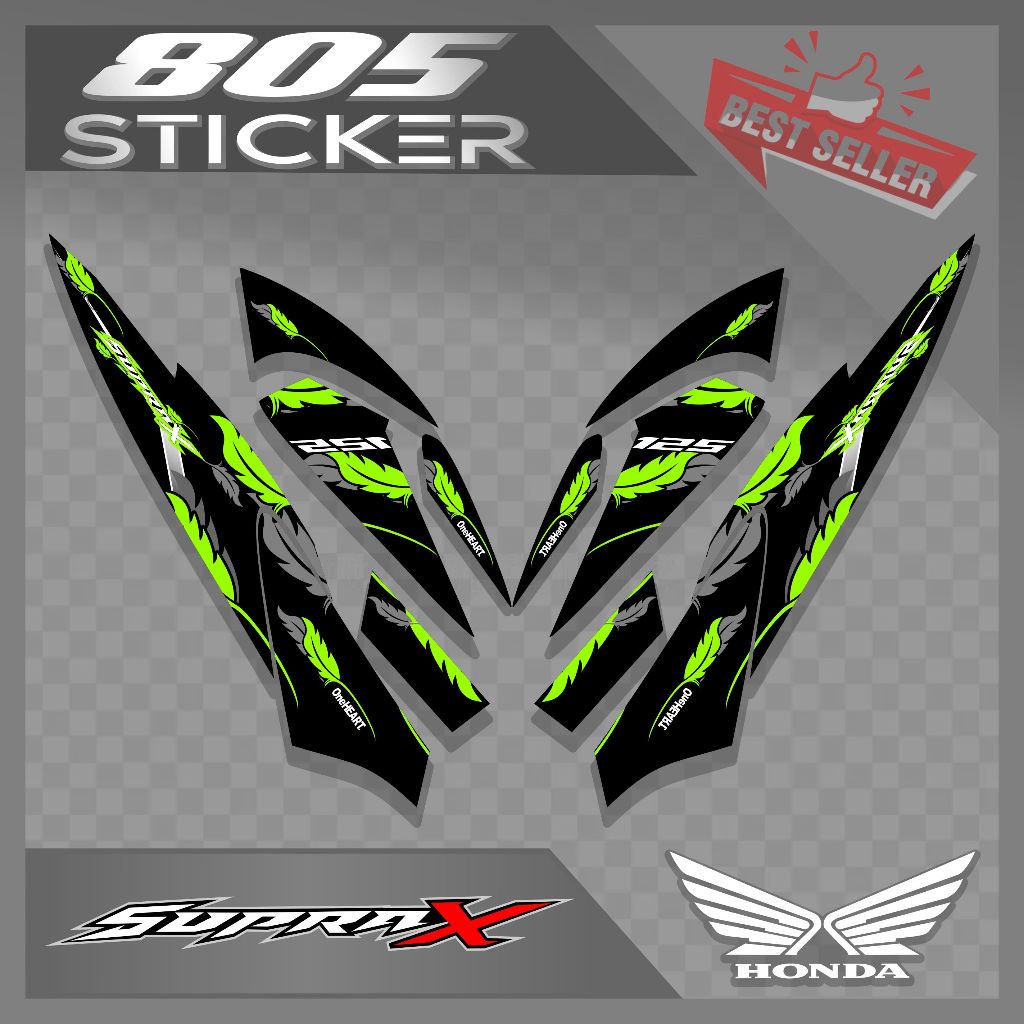 STRIPING STIKER SUPRA X 125/STIKER VARIASI SUPRA X/STRIPING SUPRA X 125 LAMA