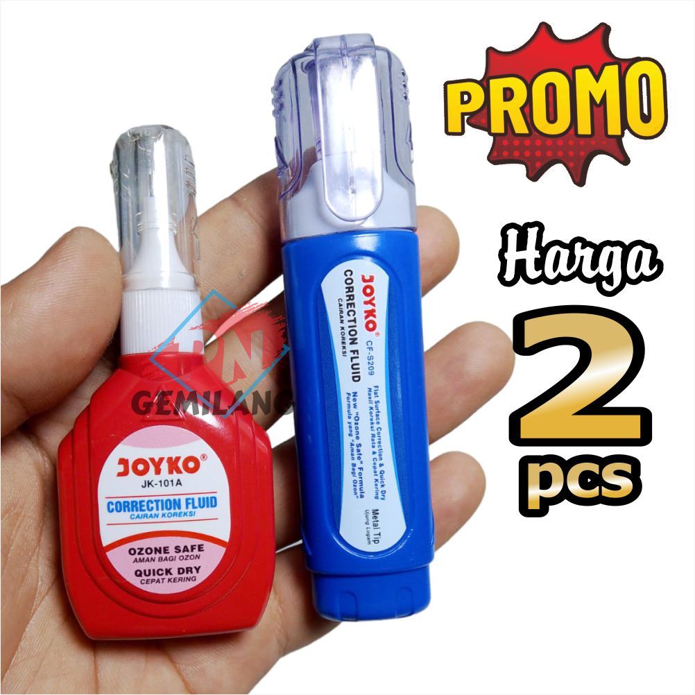

TIPE - X JOYKO, TIP-X, TIPEX, TIP EX, CORRECTION PEN JOYKO HARGA 2 PCS