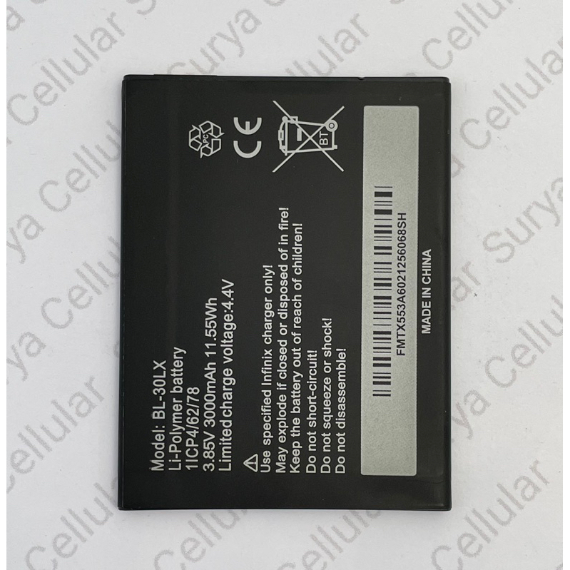 BATERAI INFINIX HOT 3 / INFINIX HOT 3 LITE / INFINIX HOT 3 MAX / BATERAI INFINIX BL-30LX ORIGINAL QU