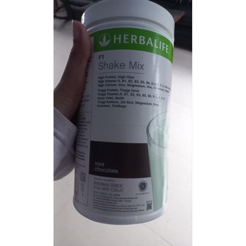 HERBALIFE SHAKE MIX RASA MINT CHOCOLATE 100%ORI