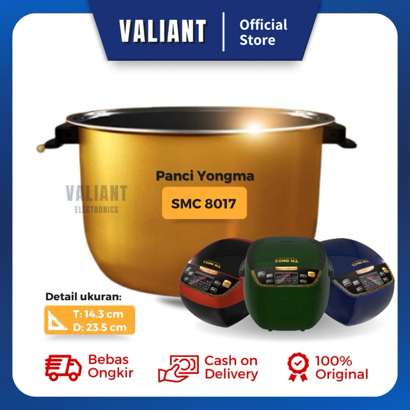 Panci Magic Com Yong Ma SMC 8017 / Inner Pot Yong Ma Digital Gold Ceramic 2 liter (Wing)