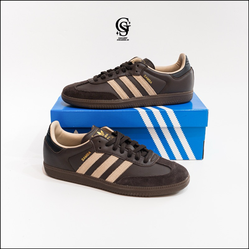 Adidas Samba OG Dark Brown Gum Original
