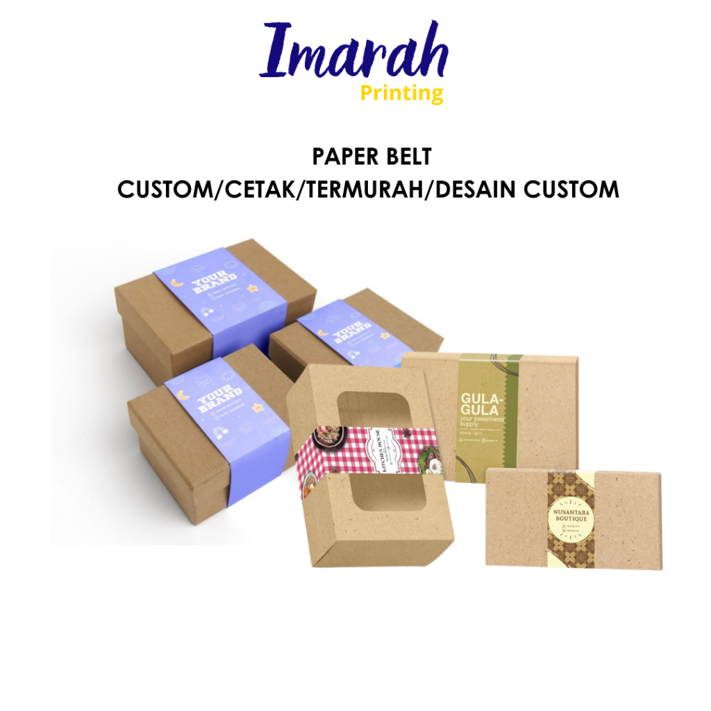 

IMARAH - PAPER BELT CUSTOM/CETAK/TERMURAH/DESAIN CUSTOM