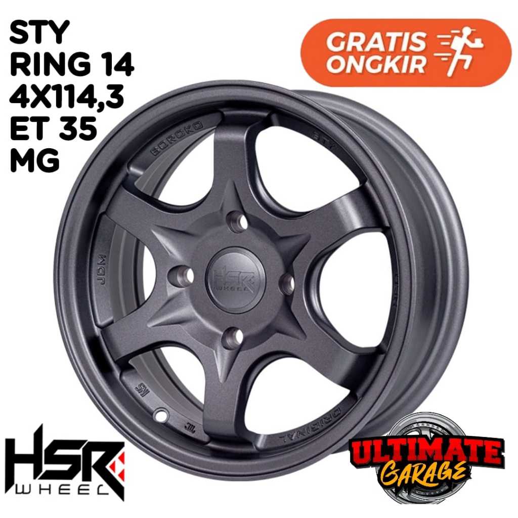 Pelak HSR Ring 14 Model TE37 Mirage Xenia Kijang Dll