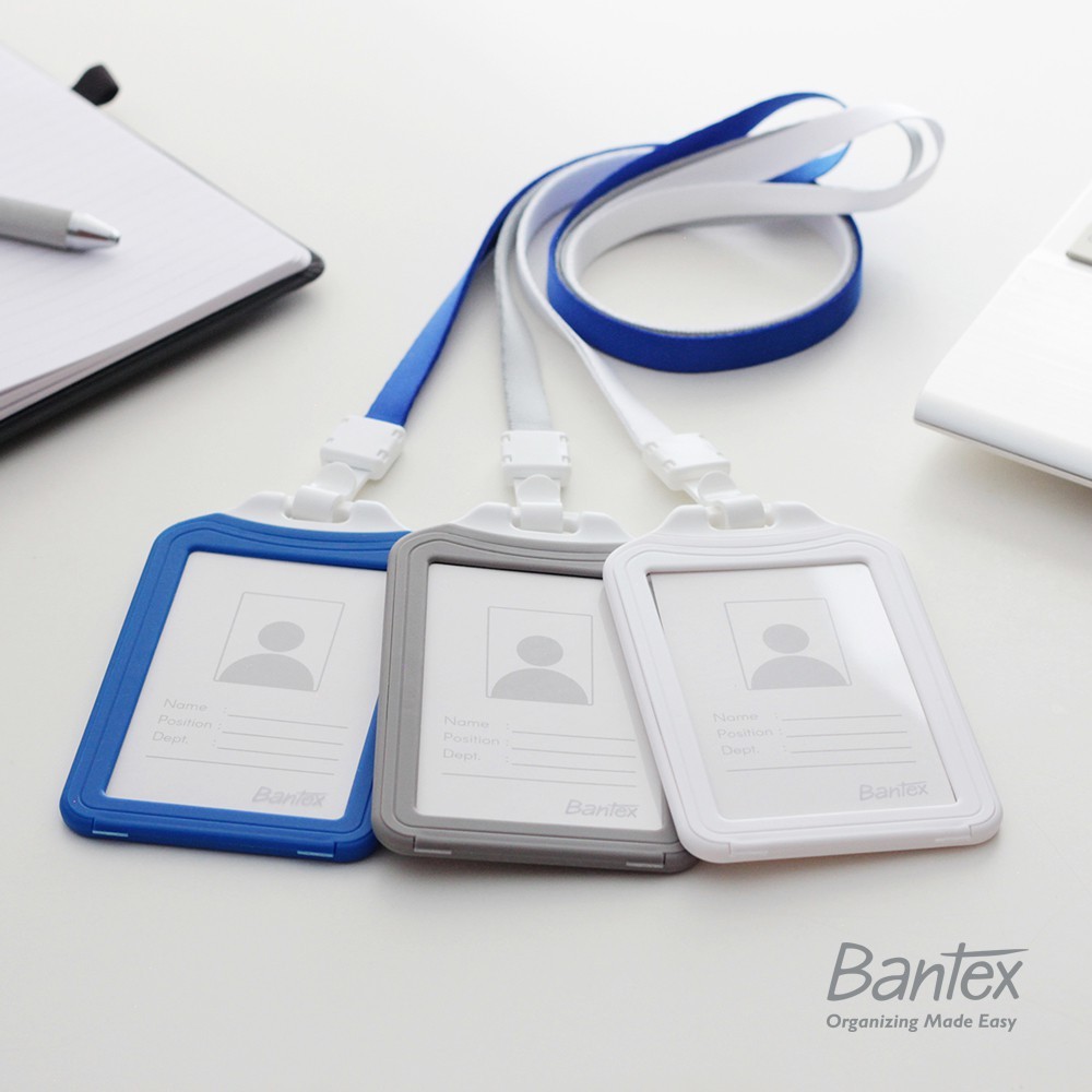 

[Pelangi Stationery] BANTEX Dual Side ID Card Holder Lanyard Portrait