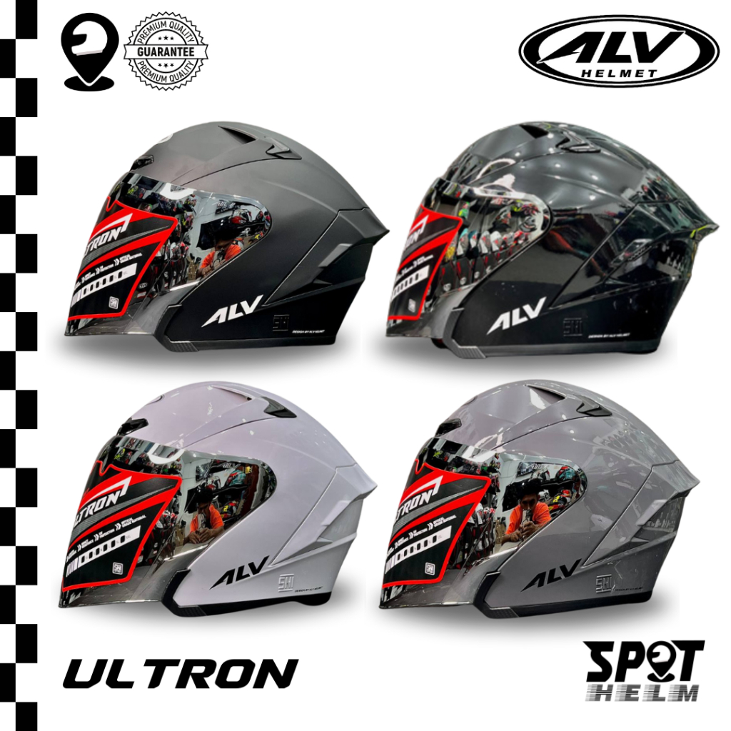 HELM ALV ULTRON SOLID | HELM ALV HALF FACE SOLID |