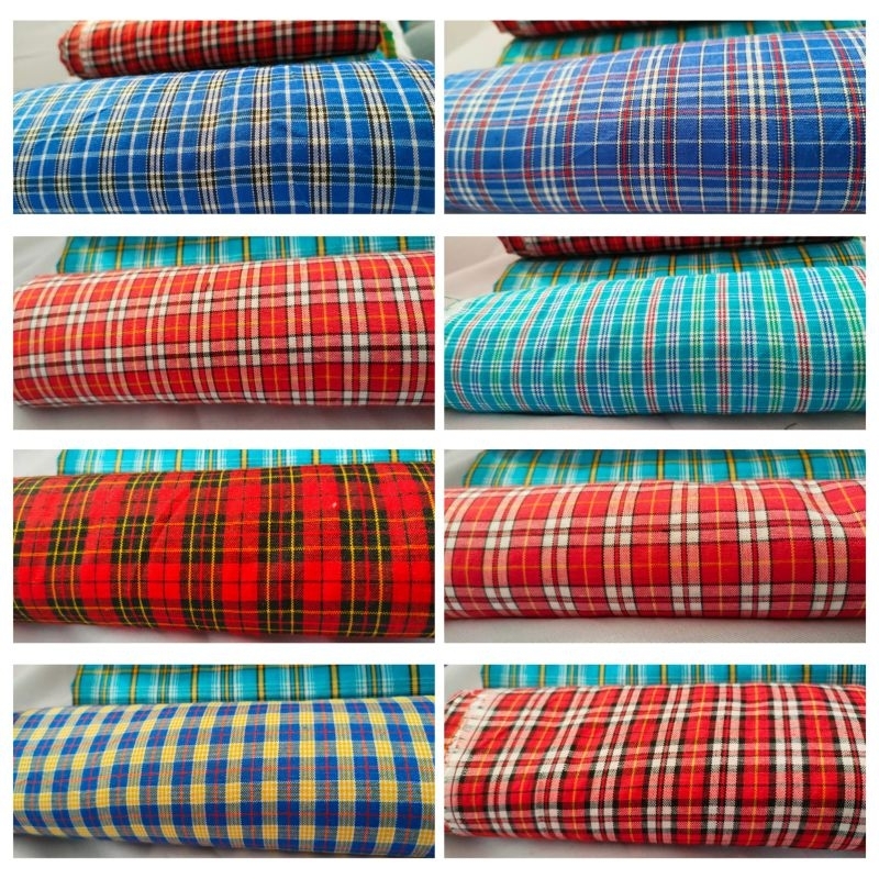 KAIN SERAGAM MOTIF KOTAK KOTAK harga 50cm ( Lebar 150)