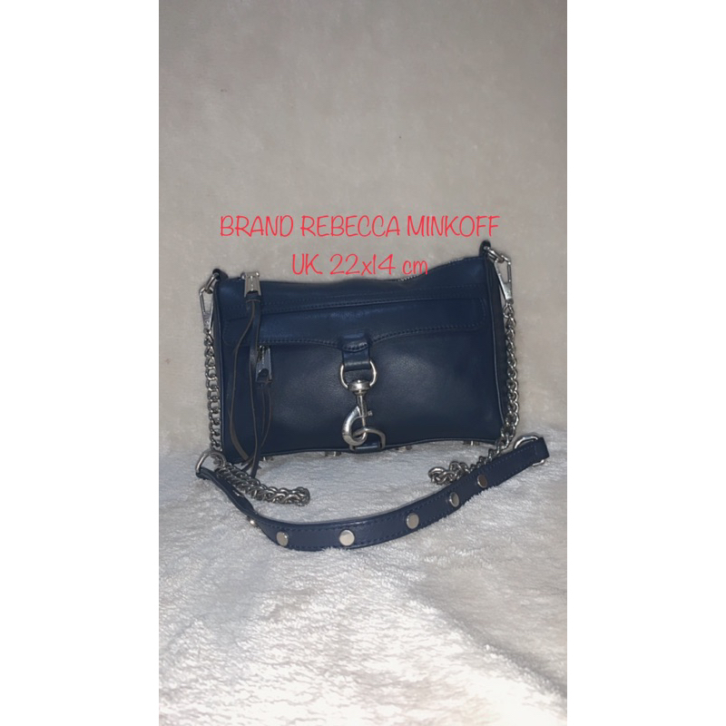 Brand Rebecca Minkoff Preloved Tas Sling Kulit Wanita