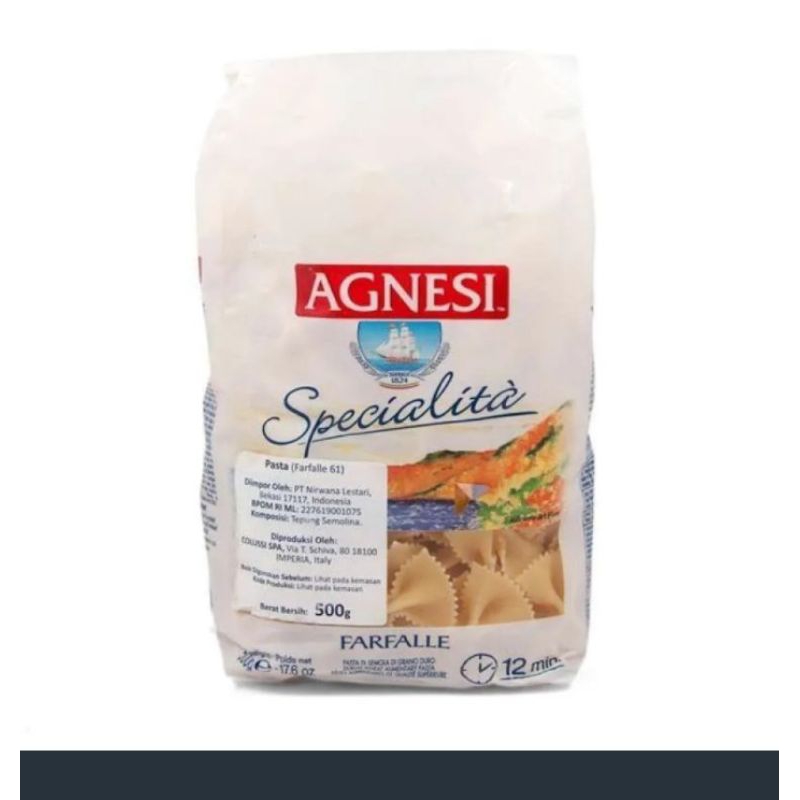 

agnesi farfalle 61 500gr