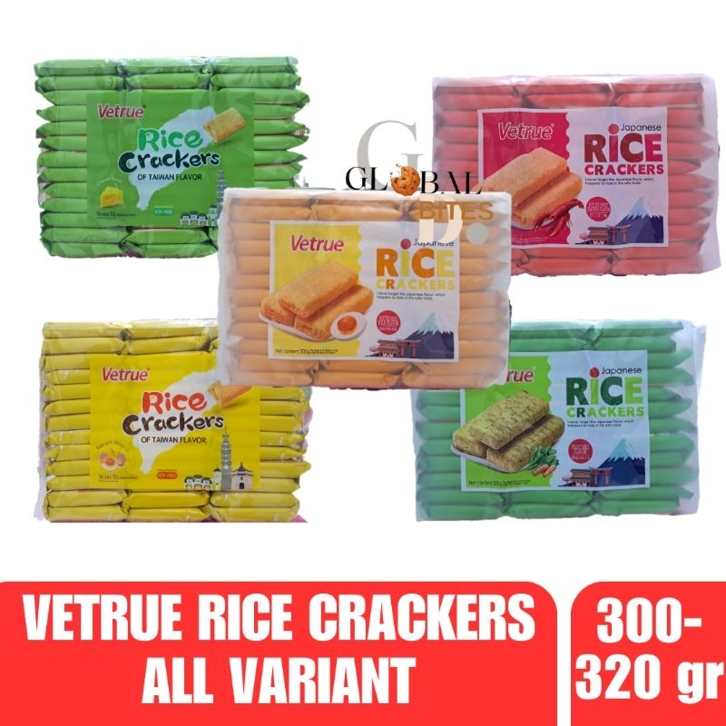 

Vetrue Rice Crispy Crackers 300g Vetrue Rice Crispy Crackers Vegetable Salted Egg Lobster