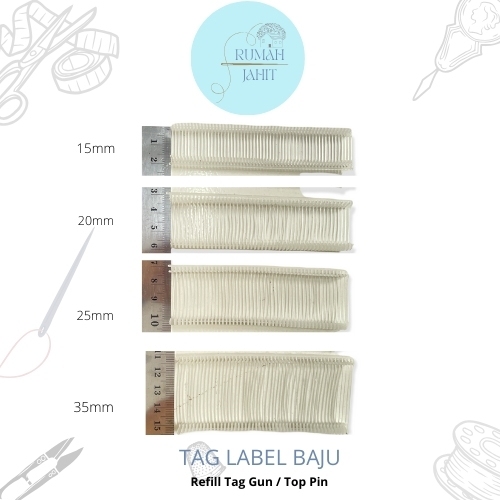 Label Harga / Top Pin / Tag Pin / Isi Refill Tag Gun 5000pcs