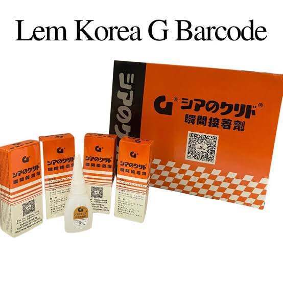 Lem setan / Lem G / Lem Korea merk G (Botol Gemuk)
