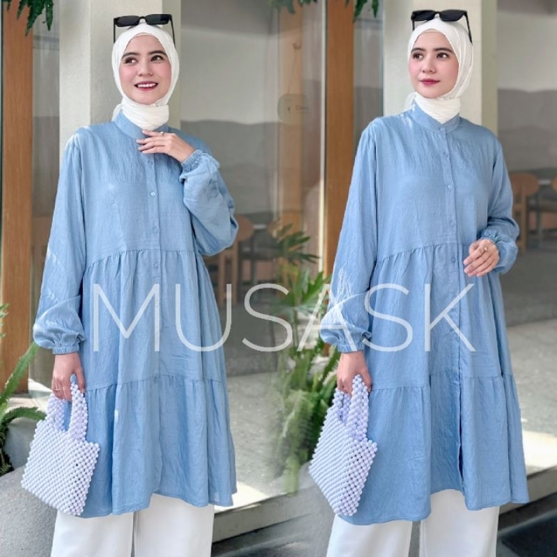 ARUMI TUNIK / TUNIK POLOS TUMPUK / MIDI TUNIK POLOS