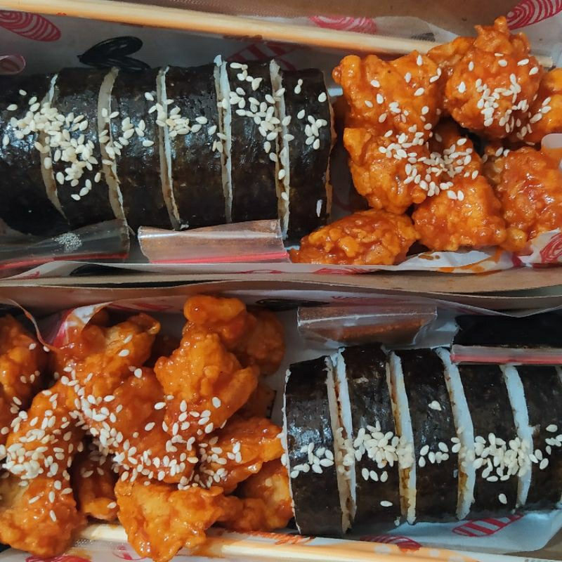 

PO Kimbap bibimbap topokki tteokbokki homemade