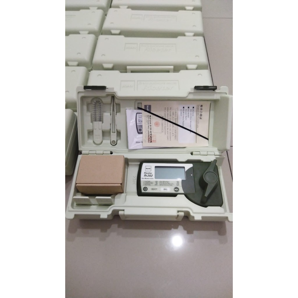 Kett Riceter Fh-202Tester Kadar Air Beras dan Padi asli japan Best Seller