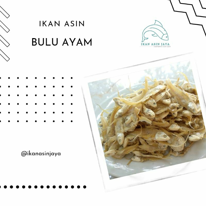 Ikan Asin Bulu Ayam 1 Kg.