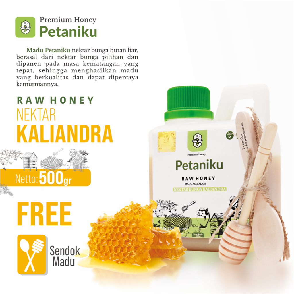 

Madu Nektar Kaliandra Petaniku 500 Gr Kualitas Premium Asli 100% Grade A - Murni, Alami, dan Menyehatkan